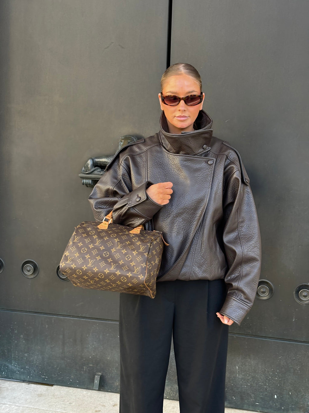 Louis Vuitton Speedy 30 Monogram Canvas Brown Bag 1999