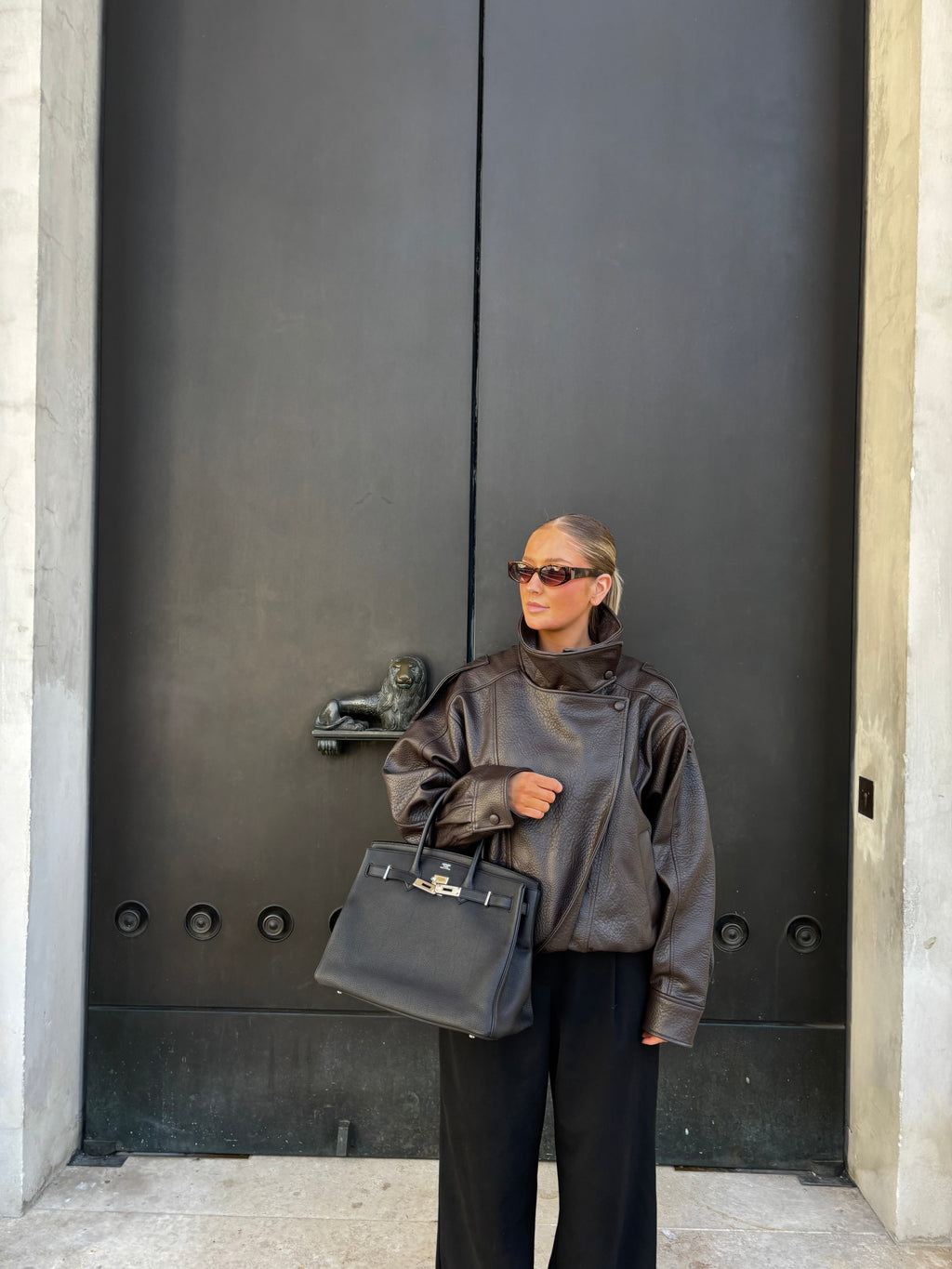 Hermès Black Birkin 35 Retourne Togo Leather Bag with Palladium Hardware 2015