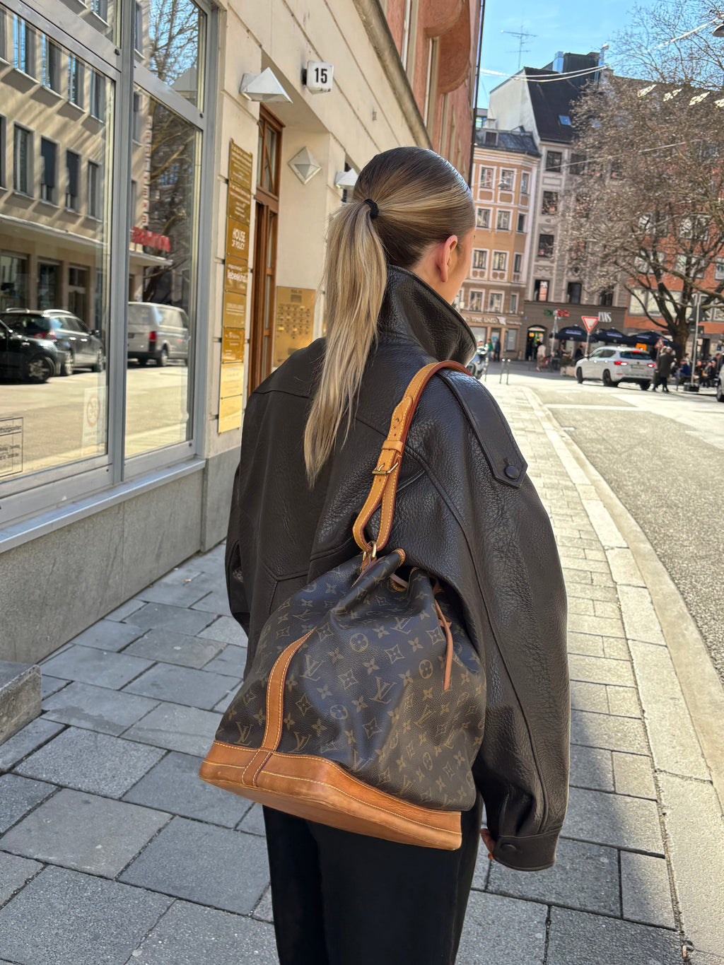 Louis Vuitton Vintage Monogram Noè GM Shoulder Bag 1990