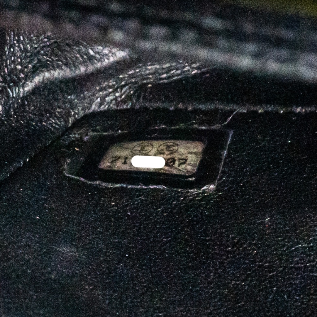 ITEM 17 - Chanel Vintage Classic Medium/Large Black Caviar 24K Gold