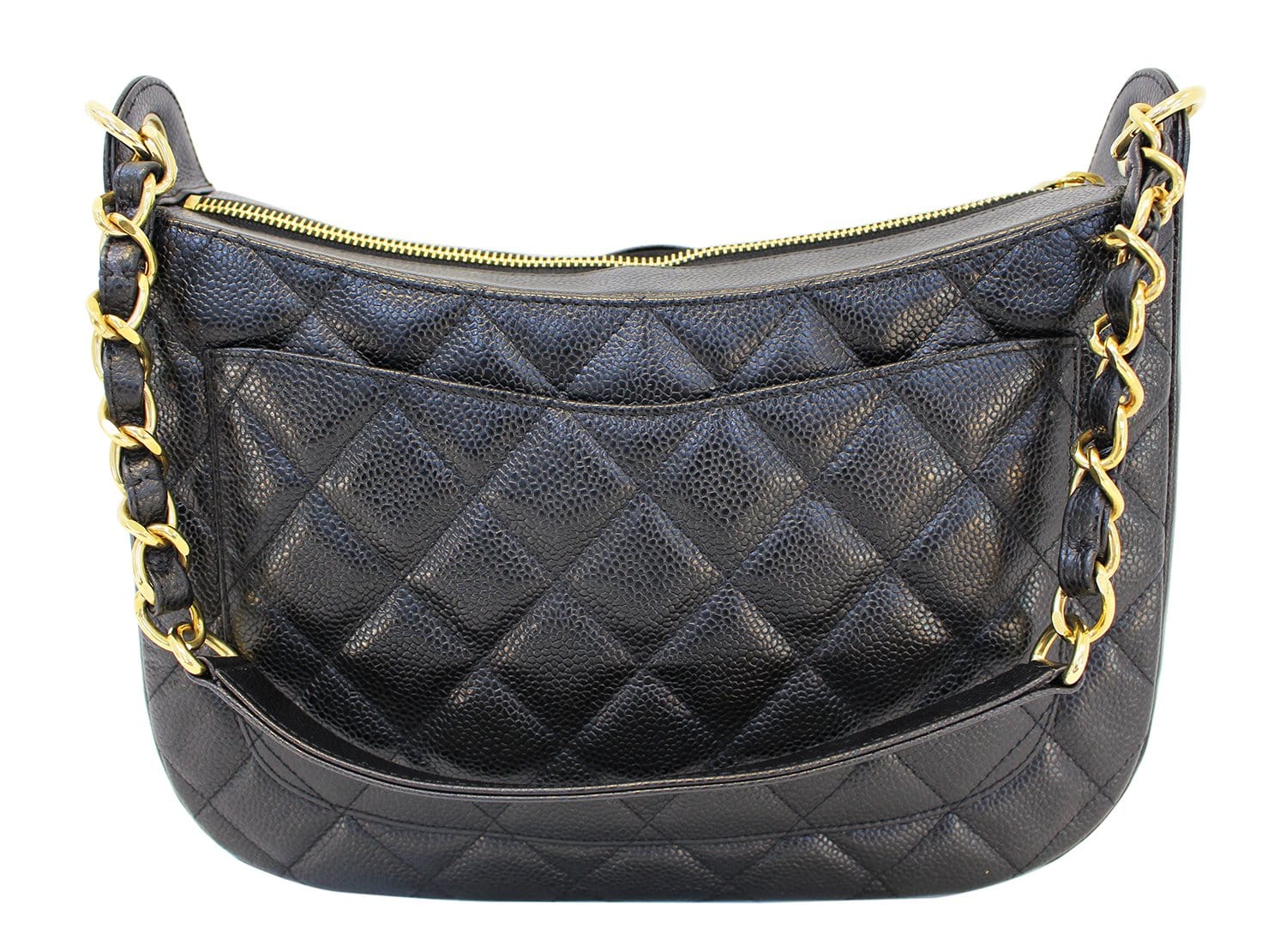 Chanel Shoulder Bag - CHANEL Sac Divers Caviar Large Handbag