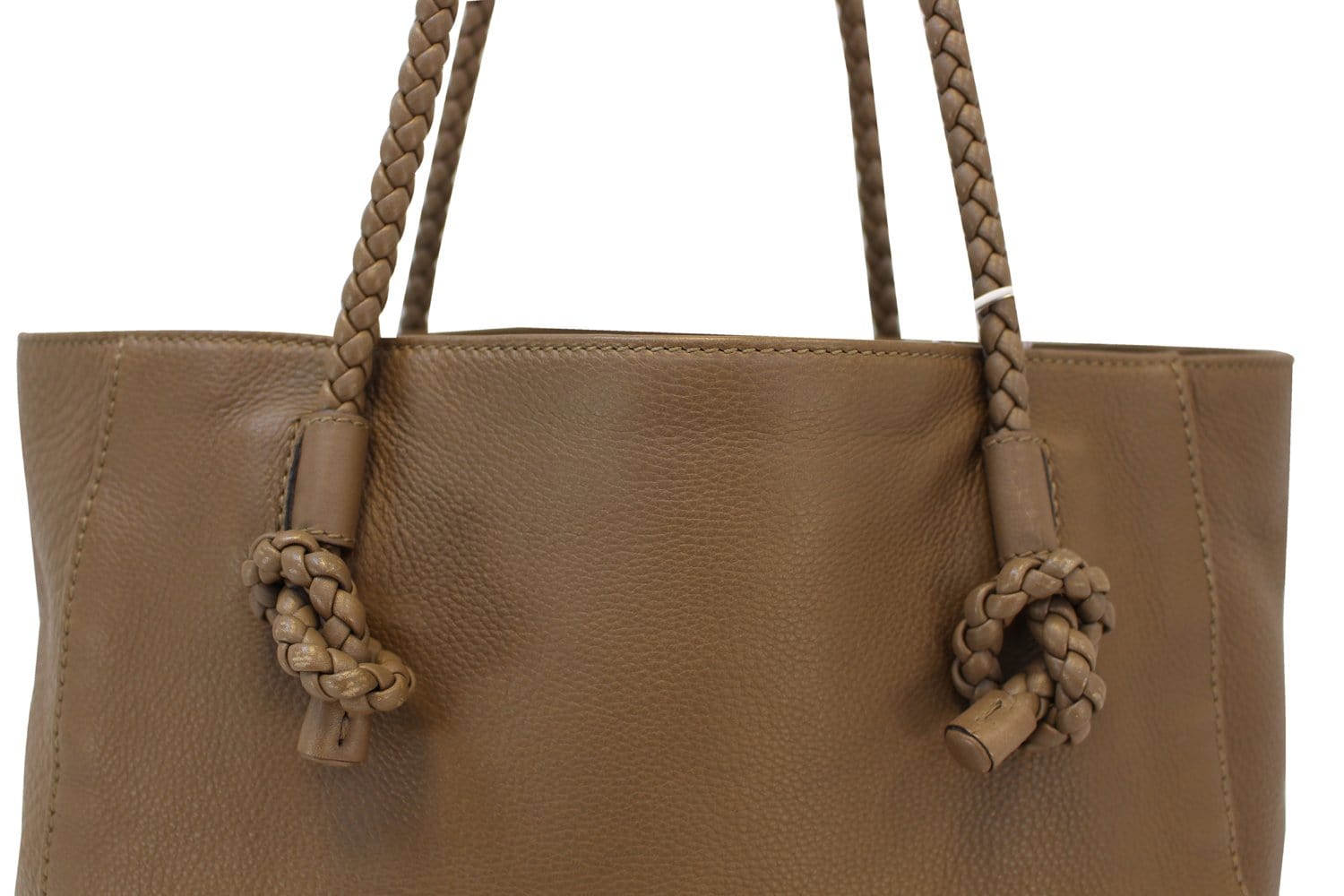 GUCCI 267903 Mesh Hand Leather Brown Tote Bag - Last Call