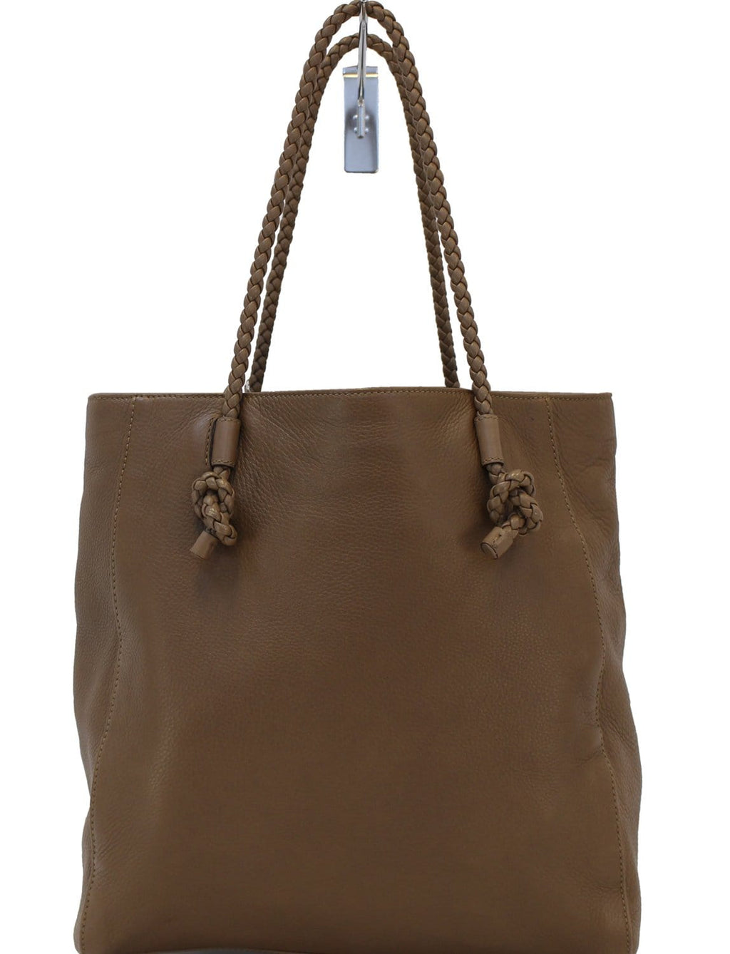 GUCCI 267903 Mesh Hand Leather Brown Tote Bag - Last Call