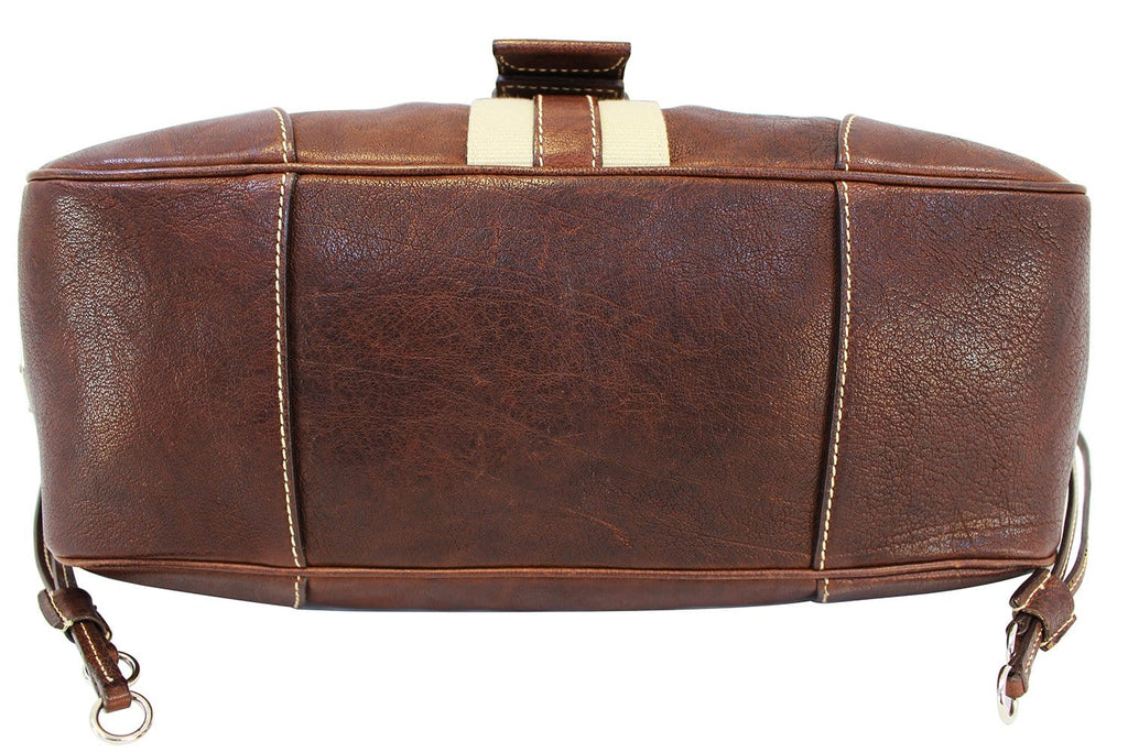 PRADA Burgundy Flap Shoulder Handbag
