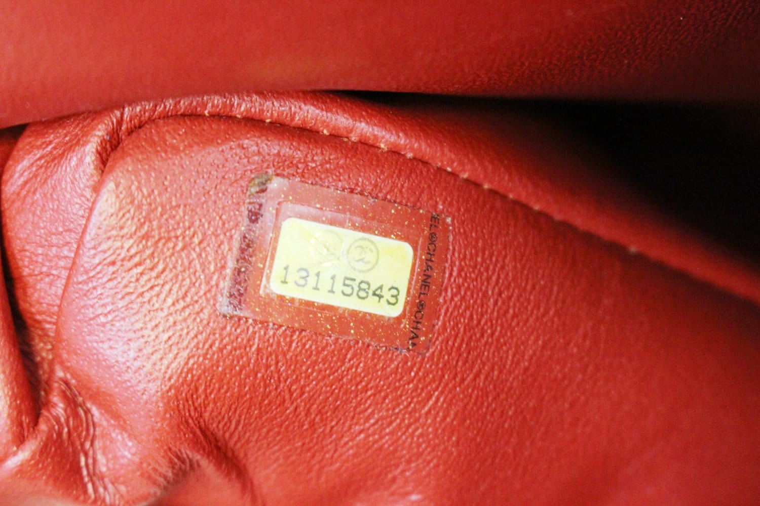 CHANEL Red Quilted Lambskin Leather Classic Jumbo Double Flap Bag