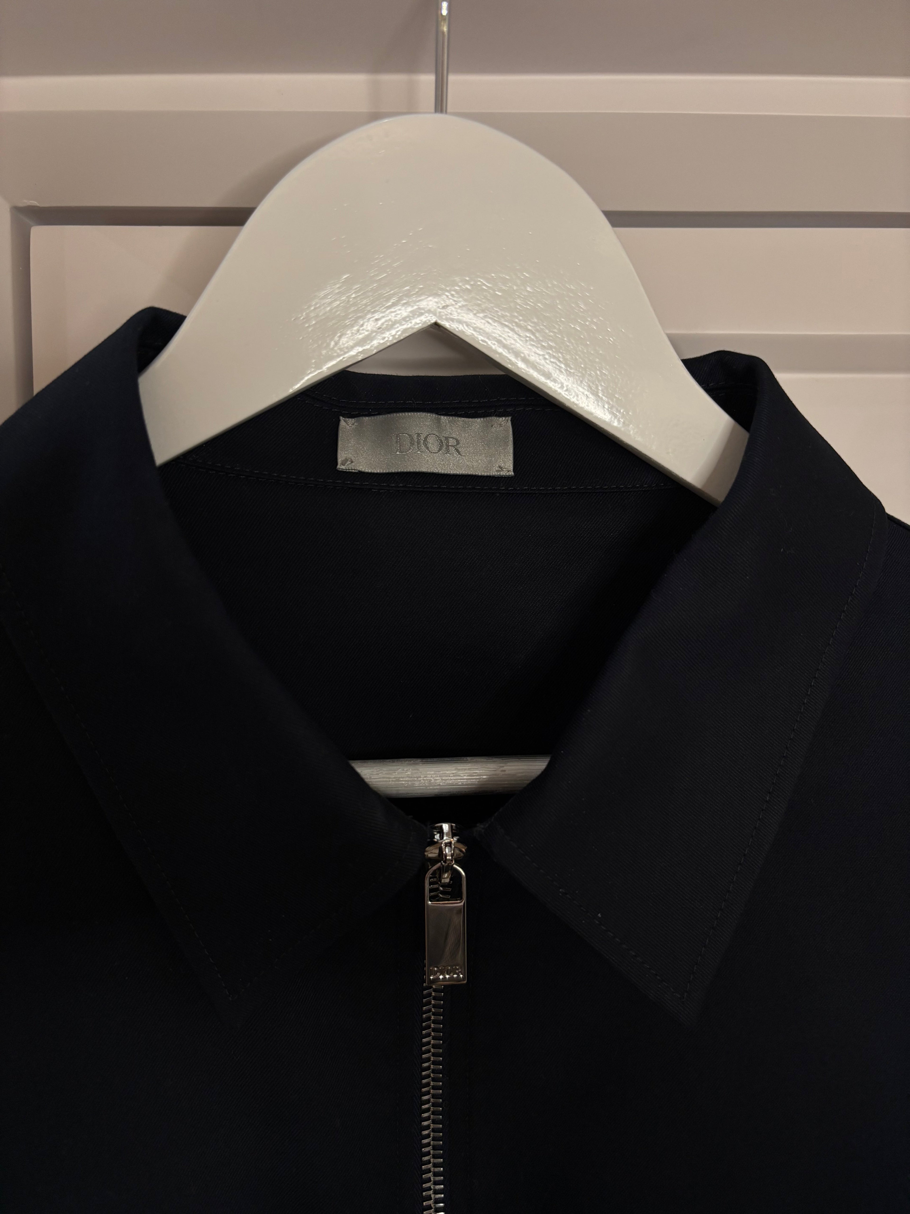 Dior Diamond Zipped Blouson Jacket Size 52