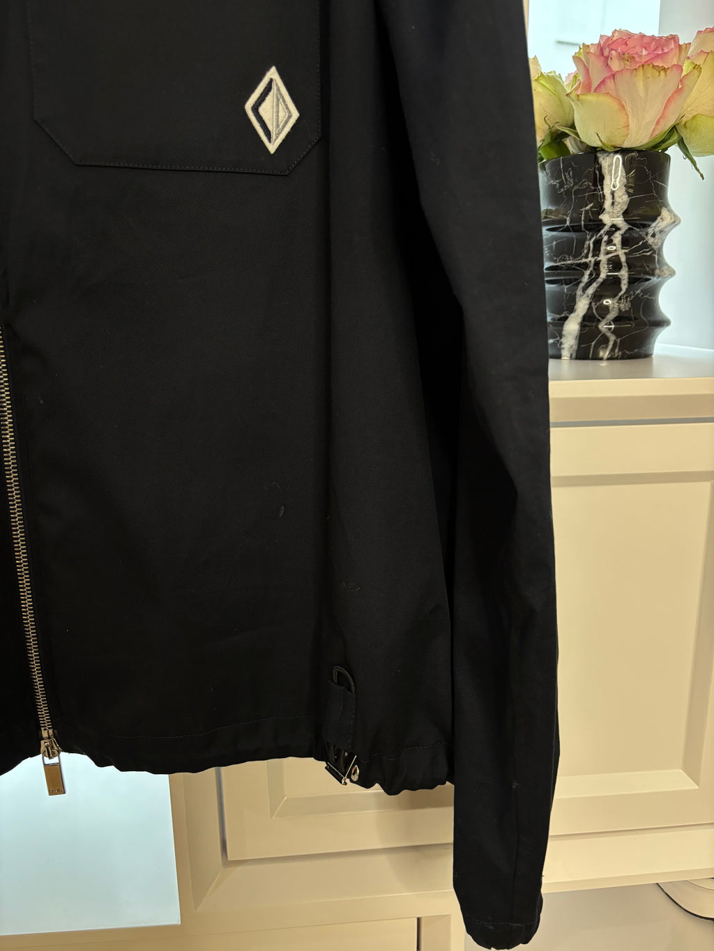 Dior Diamond Zipped Blouson Jacket Size 52