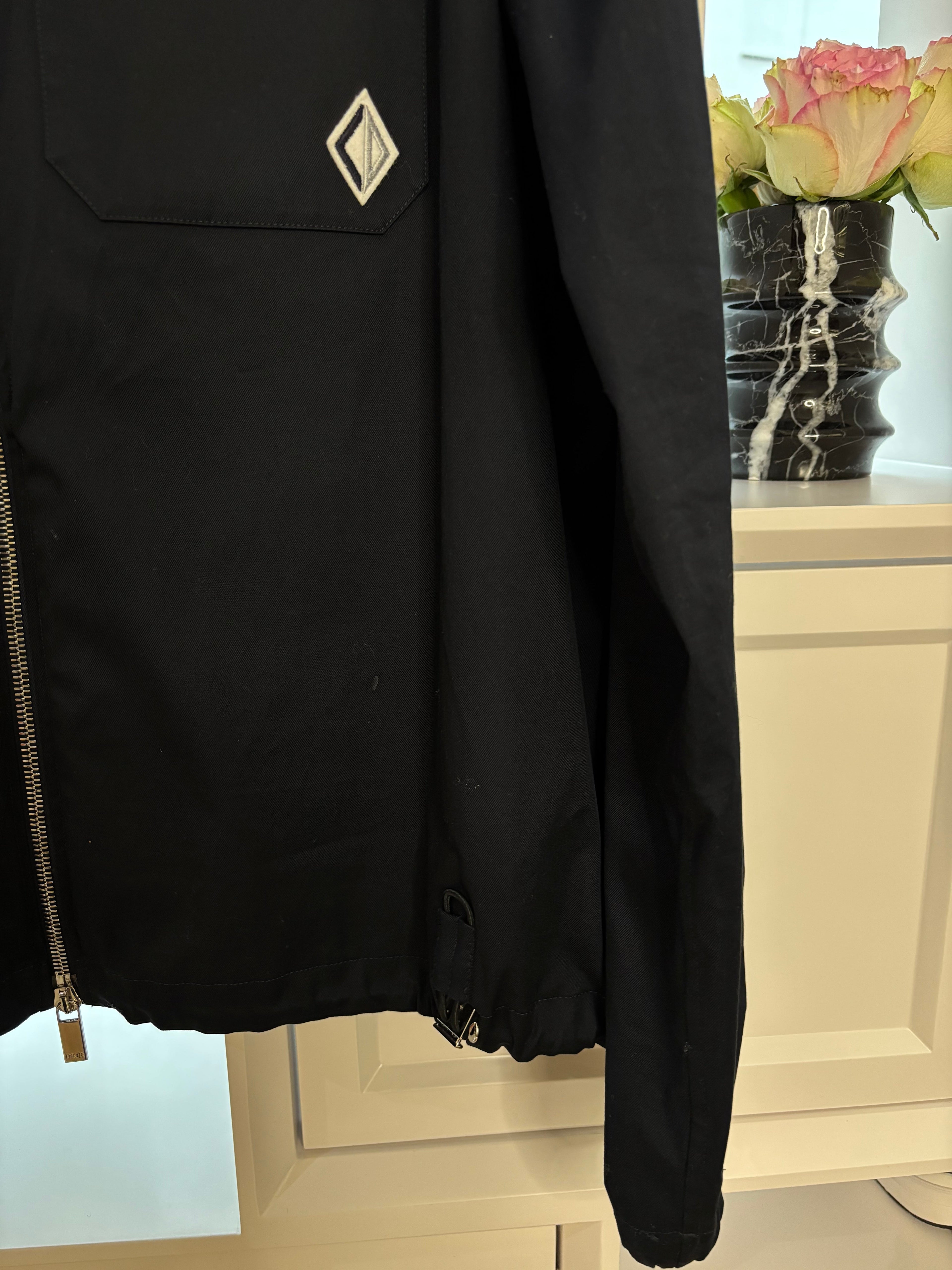 Dior Diamond Zipped Blouson Jacket Size 52