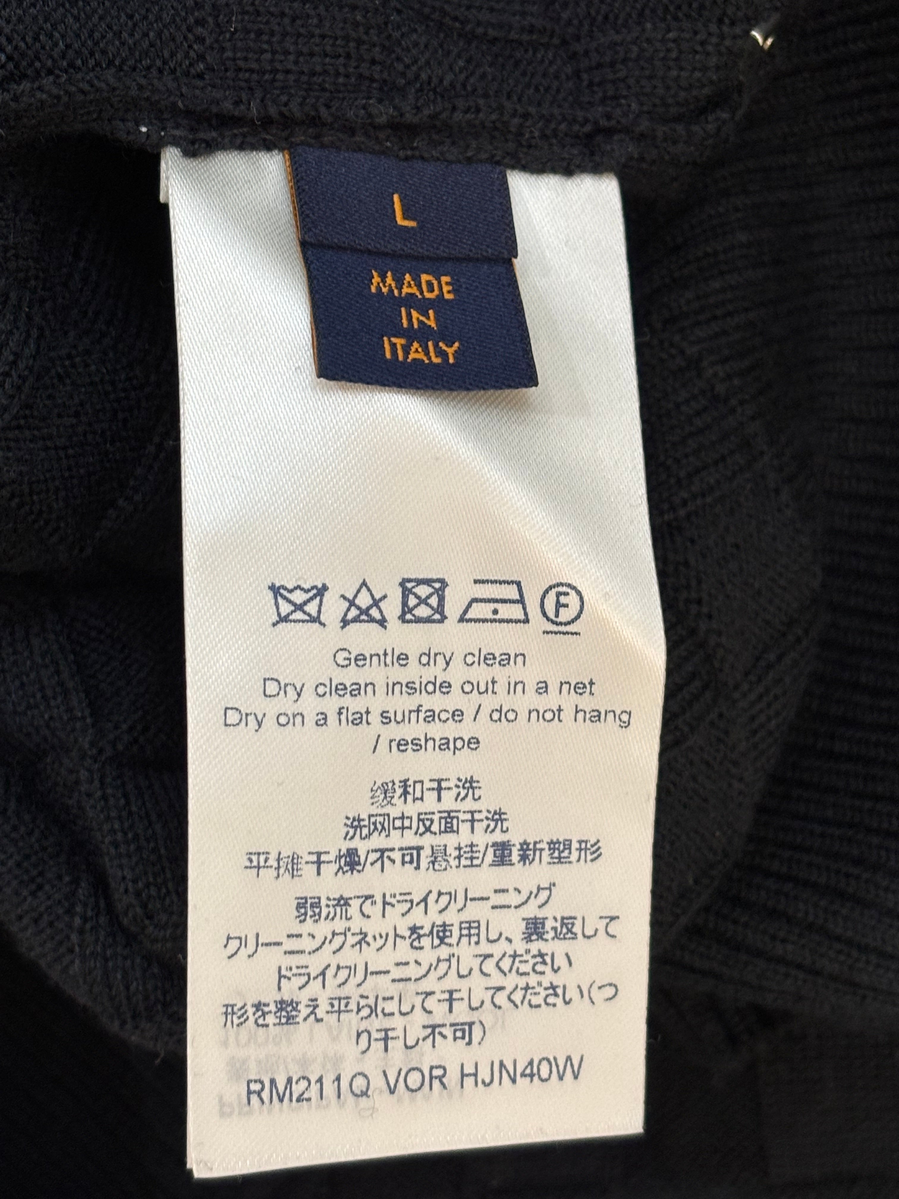 Louis Vuitton Blue Crew Neck Sweater Size L