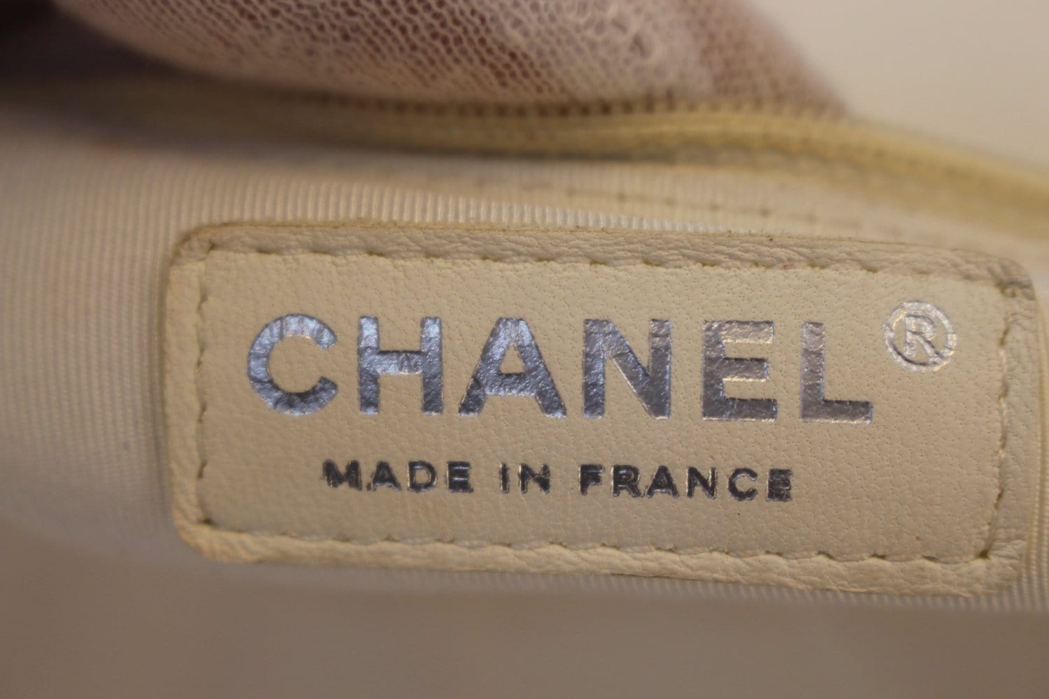 CHANEL Boy Bag - CHANEL Leather White Glazed Quilted Large