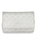 Chanel WOC - Perforated Silver