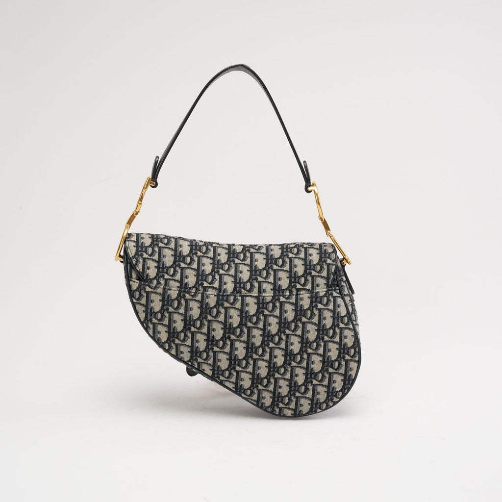 Dior Saddle Medium Canvas Blue / White 2020