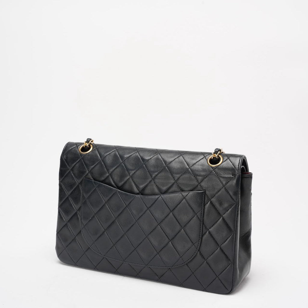 Chanel Vintage Black Timeless Classic Flap Bag 1990s