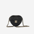 Chanel Small Heart Bag - Black