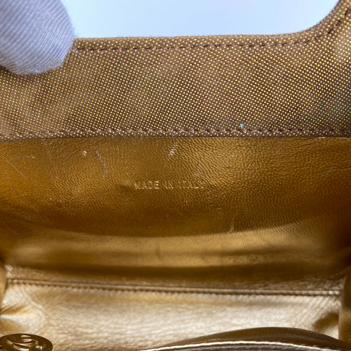 Chanel Vintage Metallic Top Handle