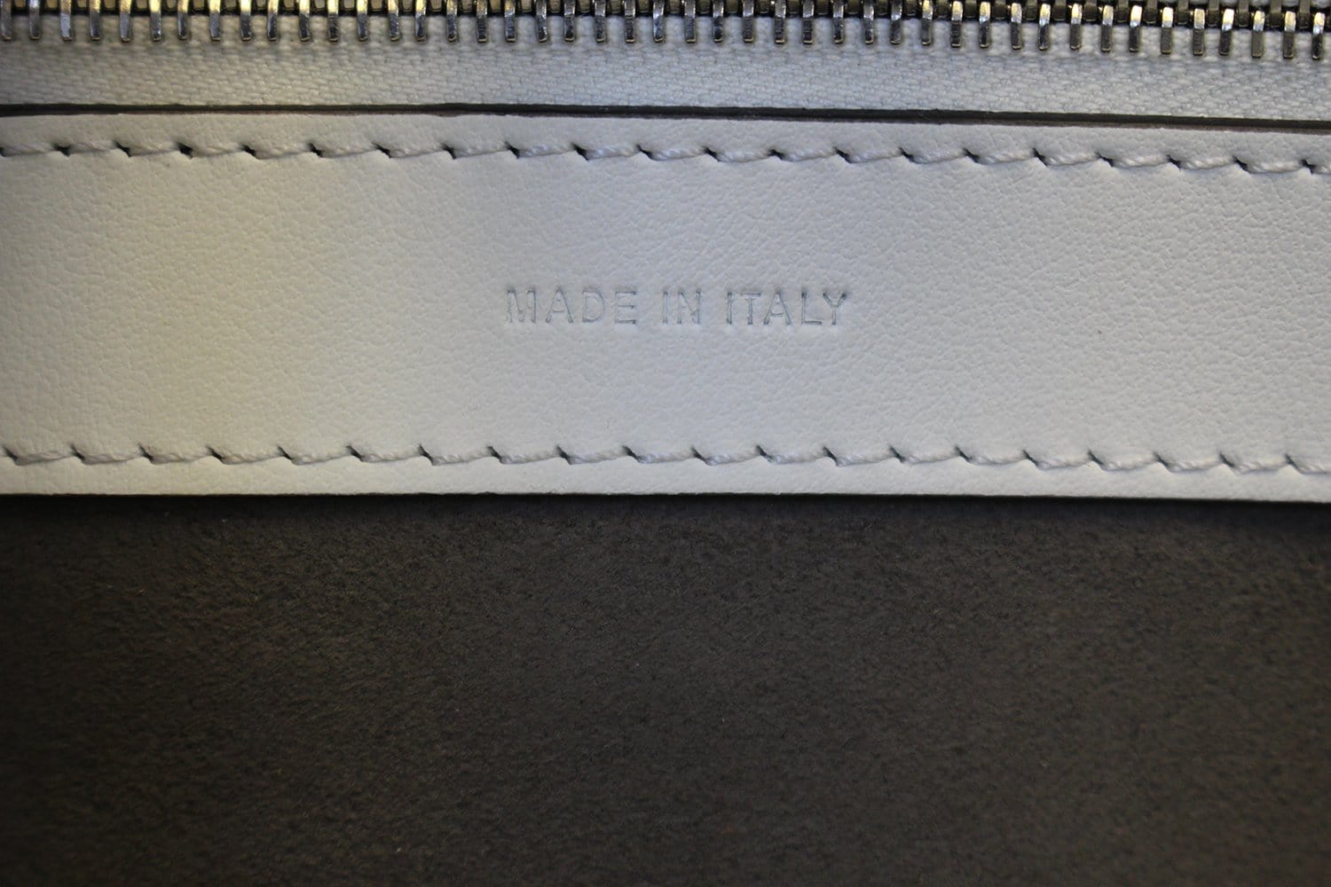 FENDI White Leather Runway Tote Bag