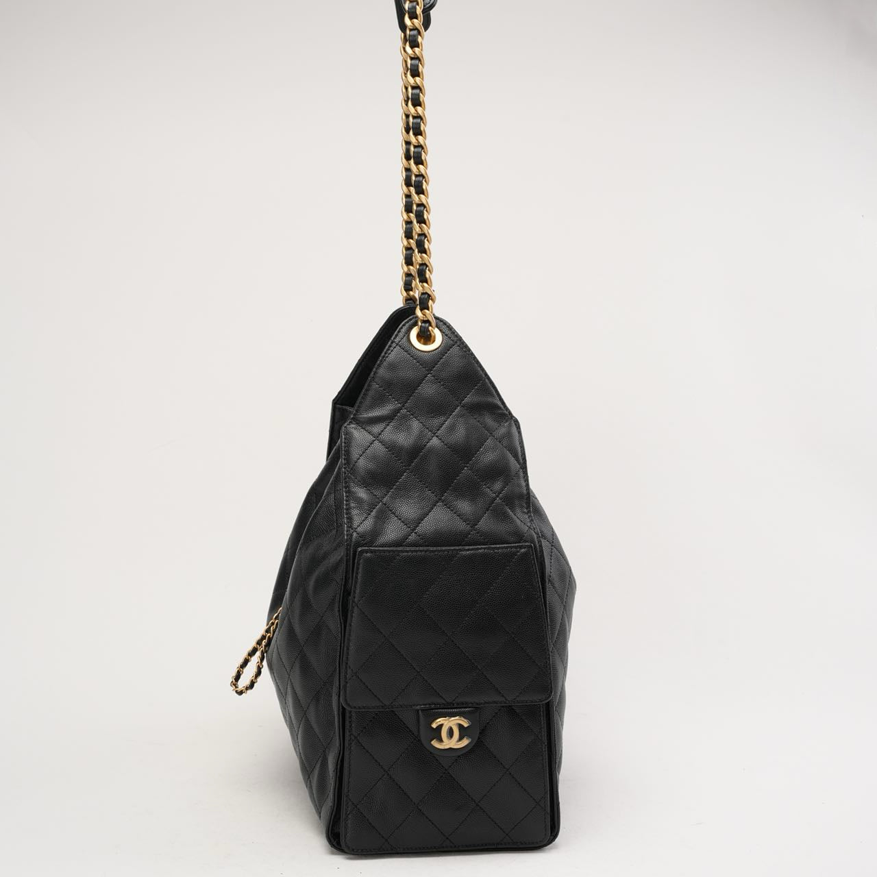 Chanel 25 Medium Grained Calfskin & Gold-Tone Black 2025