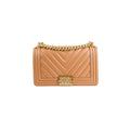 Chanel Old Medium Boy Caramel