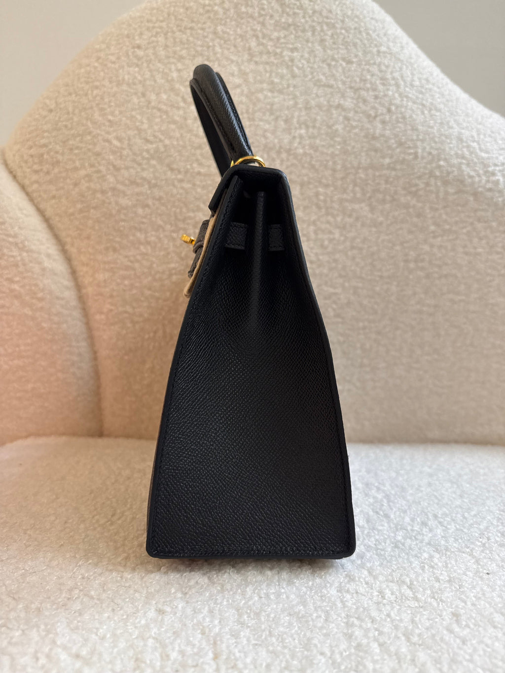 Hermes Sellier Kelly 25 Epsom Leather Black 2024