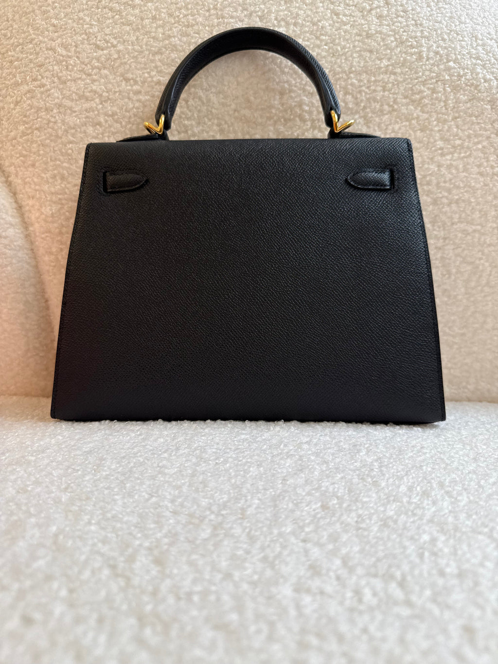 Hermes Sellier Kelly 25 Epsom Leather Black 2024