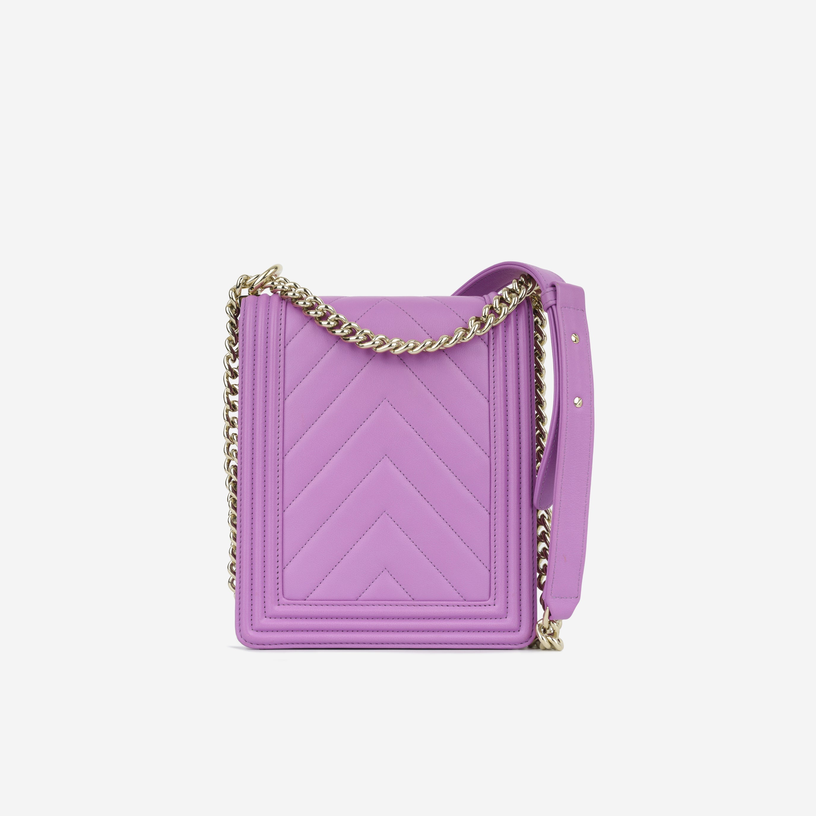 Chanel North South Boy Bag - Purple