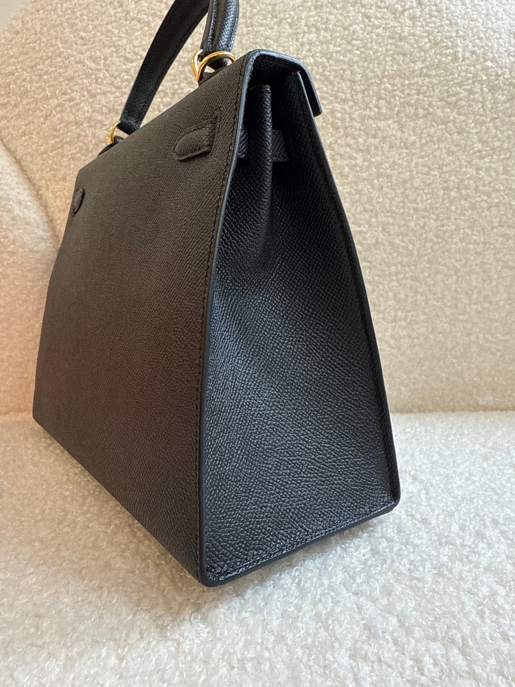 Hermes Sellier Kelly 25 Epsom Leather Black 2024