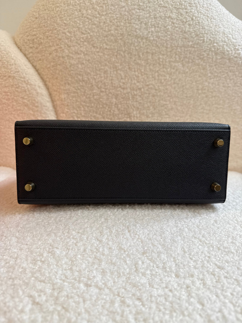 Hermes Sellier Kelly 25 Epsom Leather Black 2024