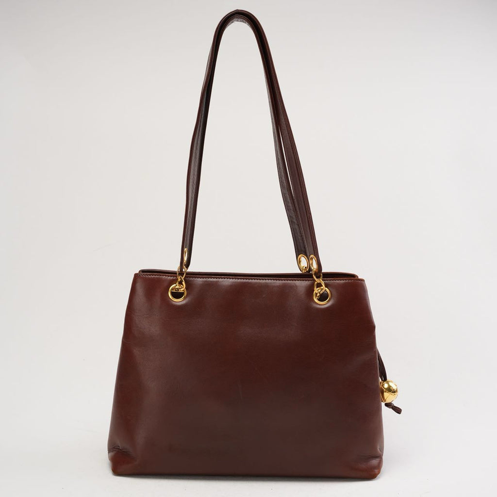 Chanel Vintage Timeless Tote Burgundy Red 1994