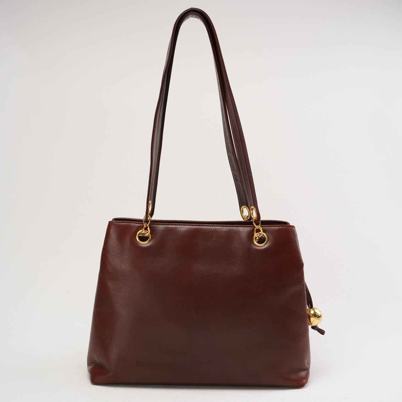 Chanel Vintage Timeless Tote Burgundy Red 1994