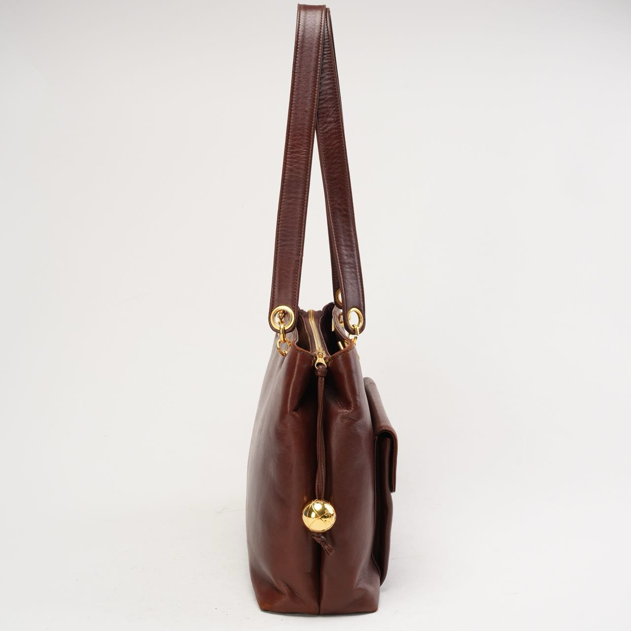 Chanel Vintage Timeless Tote Burgundy Red 1994