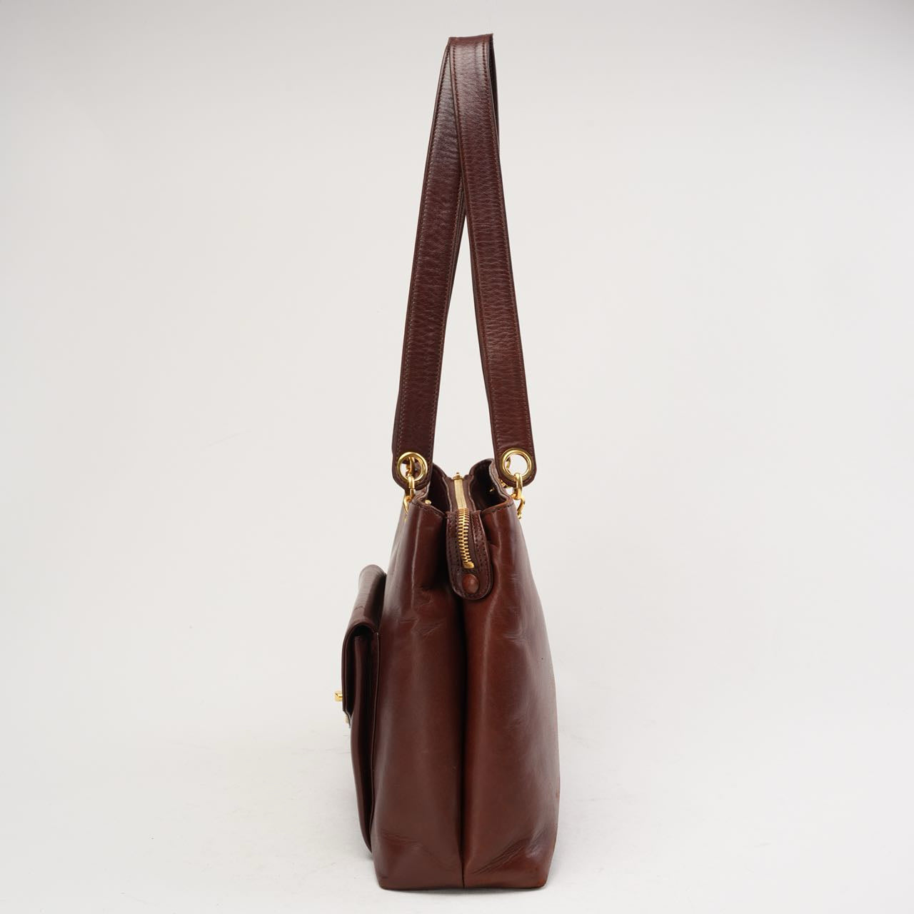 Chanel Vintage Timeless Tote Burgundy Red 1994