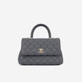 Chanel Small Coco Handle - Charcoal