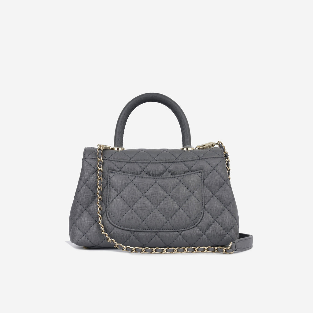 Chanel Small Coco Handle - Charcoal