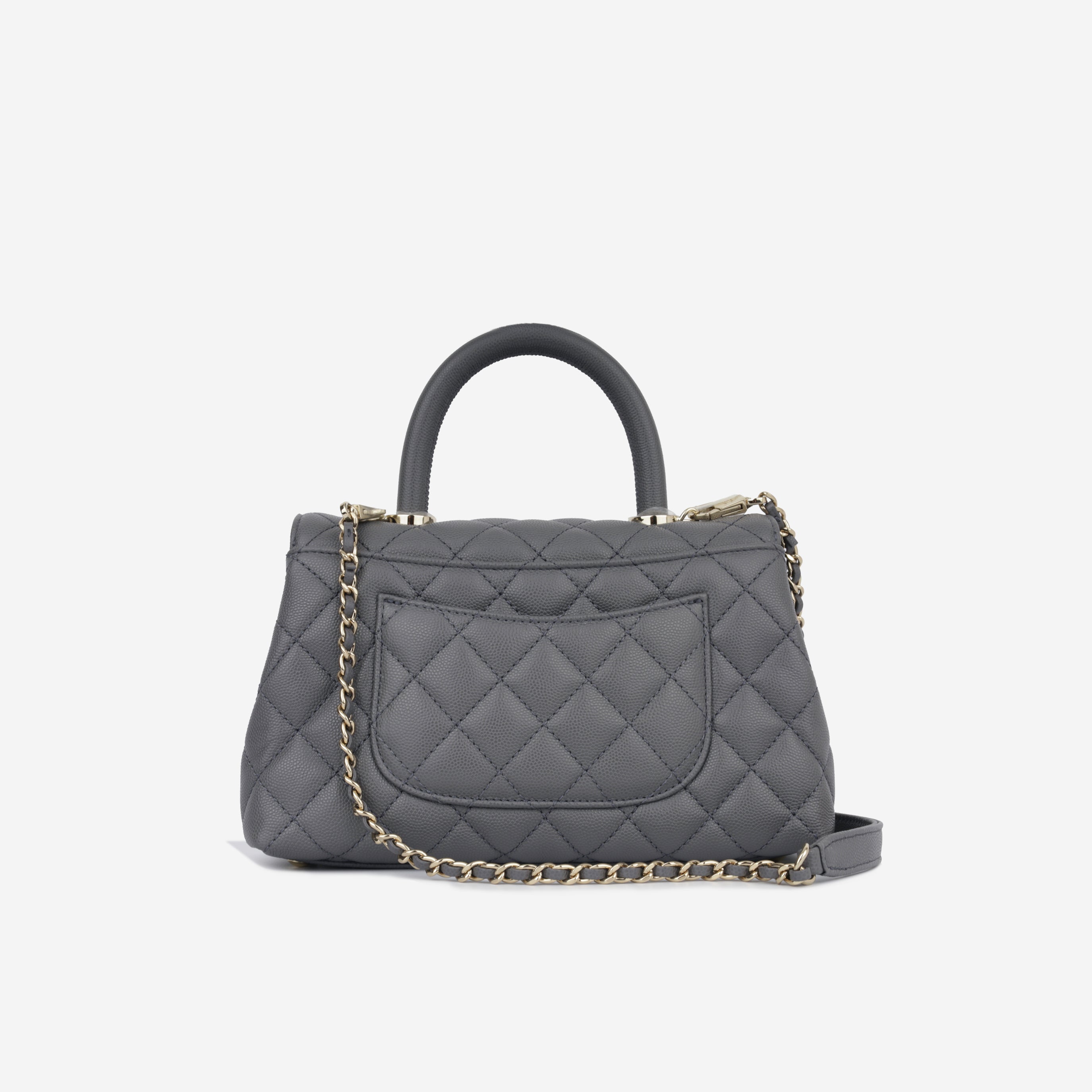 Chanel Small Coco Handle - Charcoal