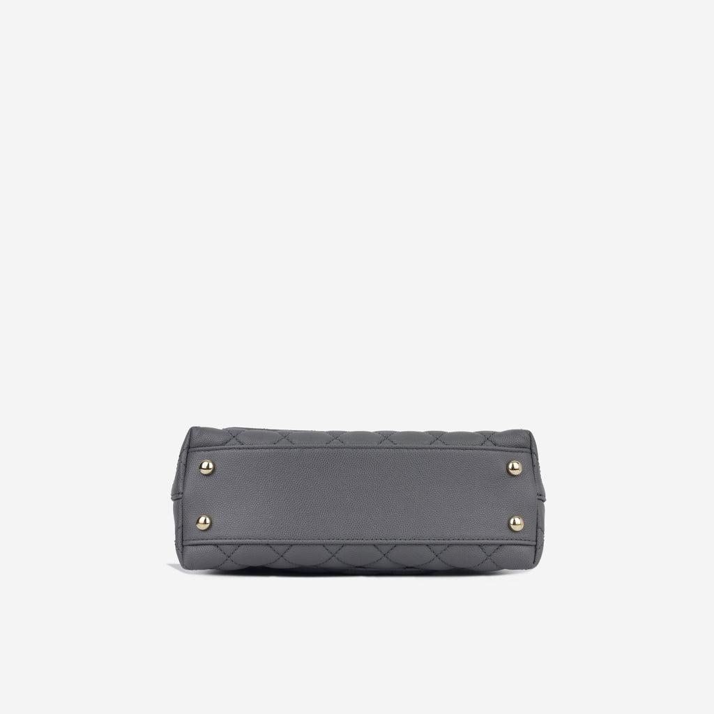 Chanel Small Coco Handle - Charcoal