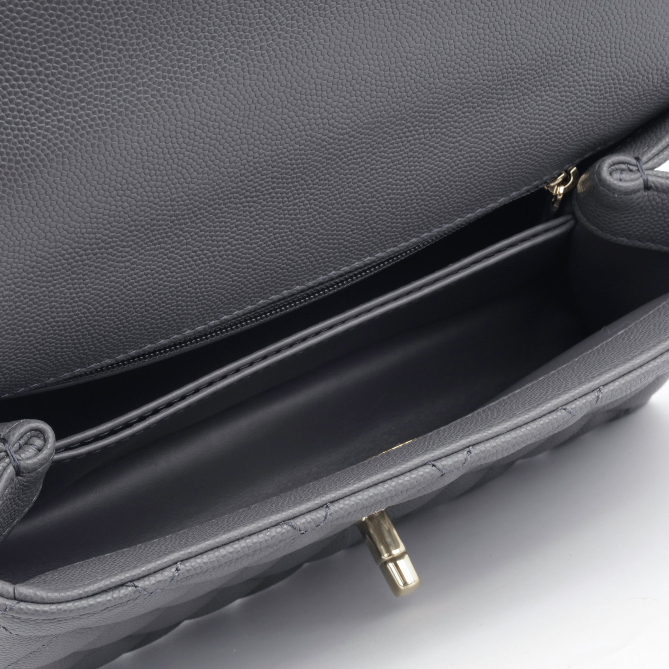 Chanel Small Coco Handle - Charcoal