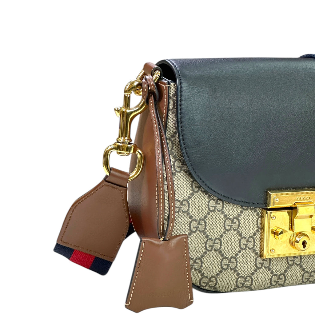 Gucci Padlock Shoulder Bag GG Supreme Canvas