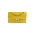 Chanel Classic Flap M/L Yellow Lambskin Bag