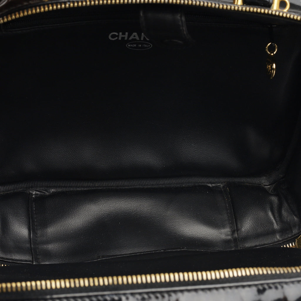 Chanel Vintage Zip Around Vanity Case