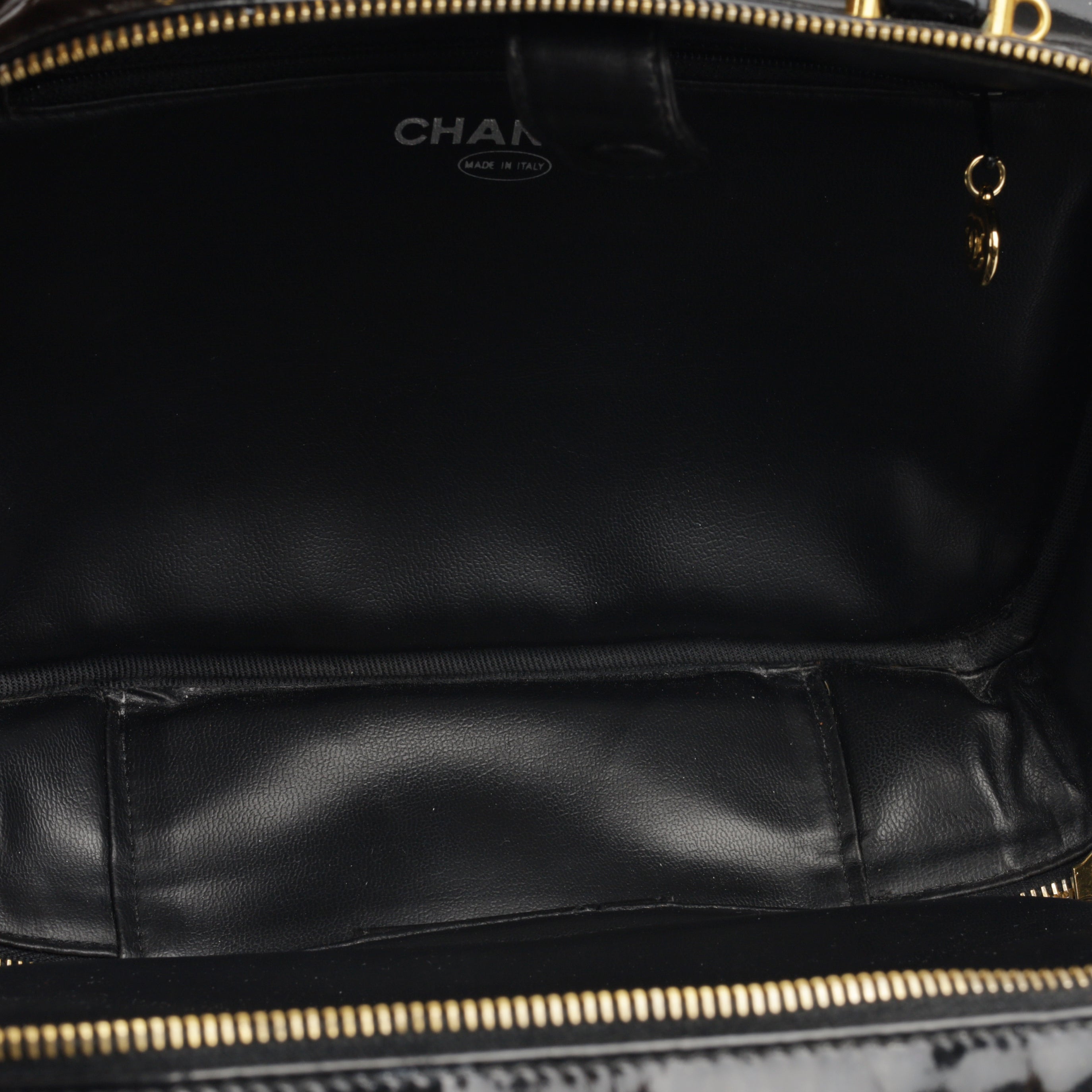 Chanel Vintage Zip Around Vanity Case