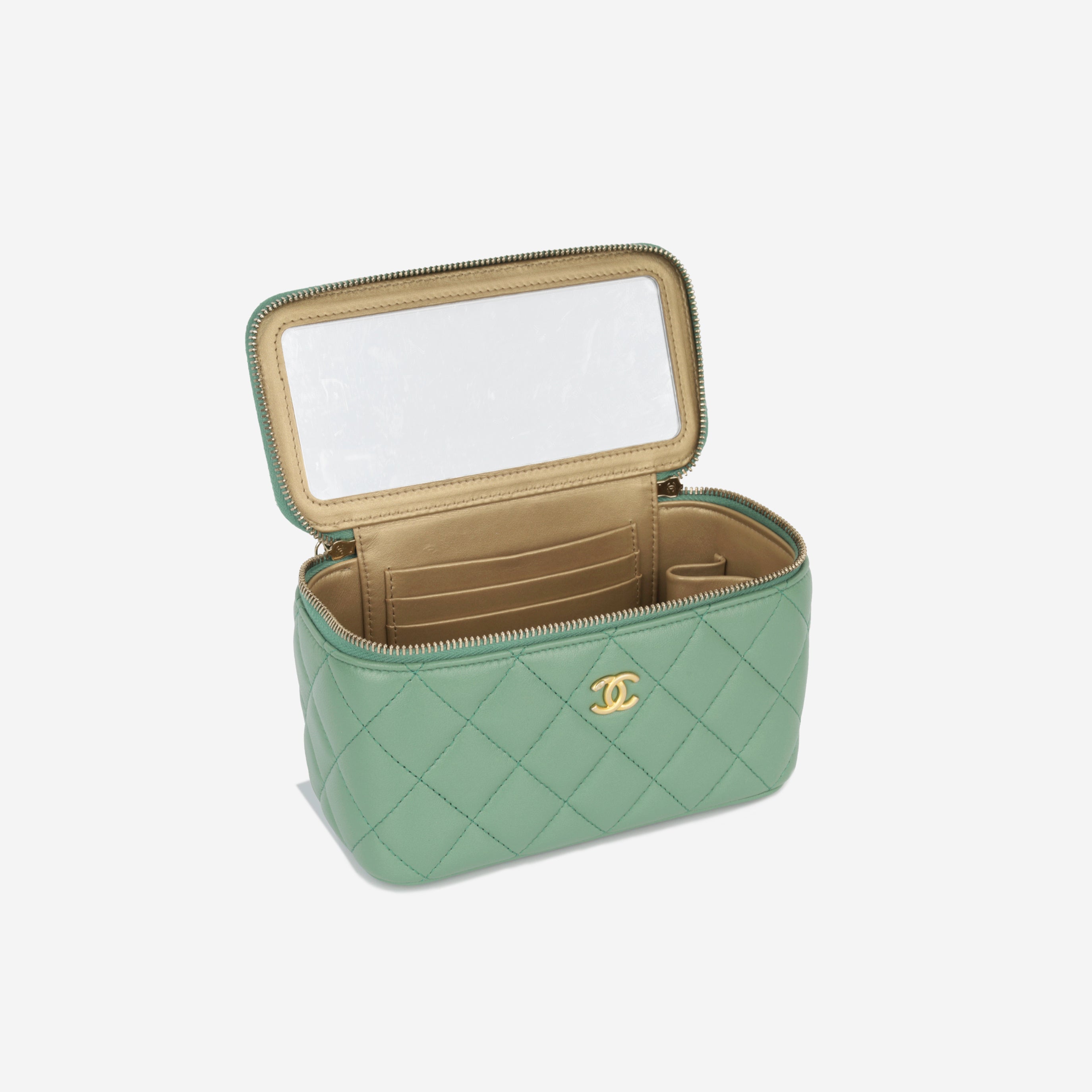 Chanel Small Vanity on Chain Pearl Crush