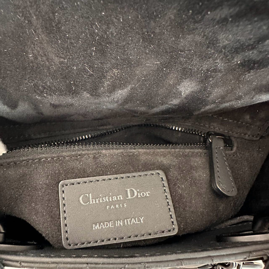 Christian Dior Cannage Small My ABC Dior Lady Dior Black