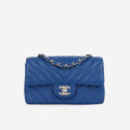 Chanel Mini Rectangular - Blue Chevron