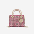 Christian Dior Mini Lady Dior - Pink Crystal Beaded