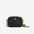 Chanel Mini Camera Pearl Crush - Black Lambskin
