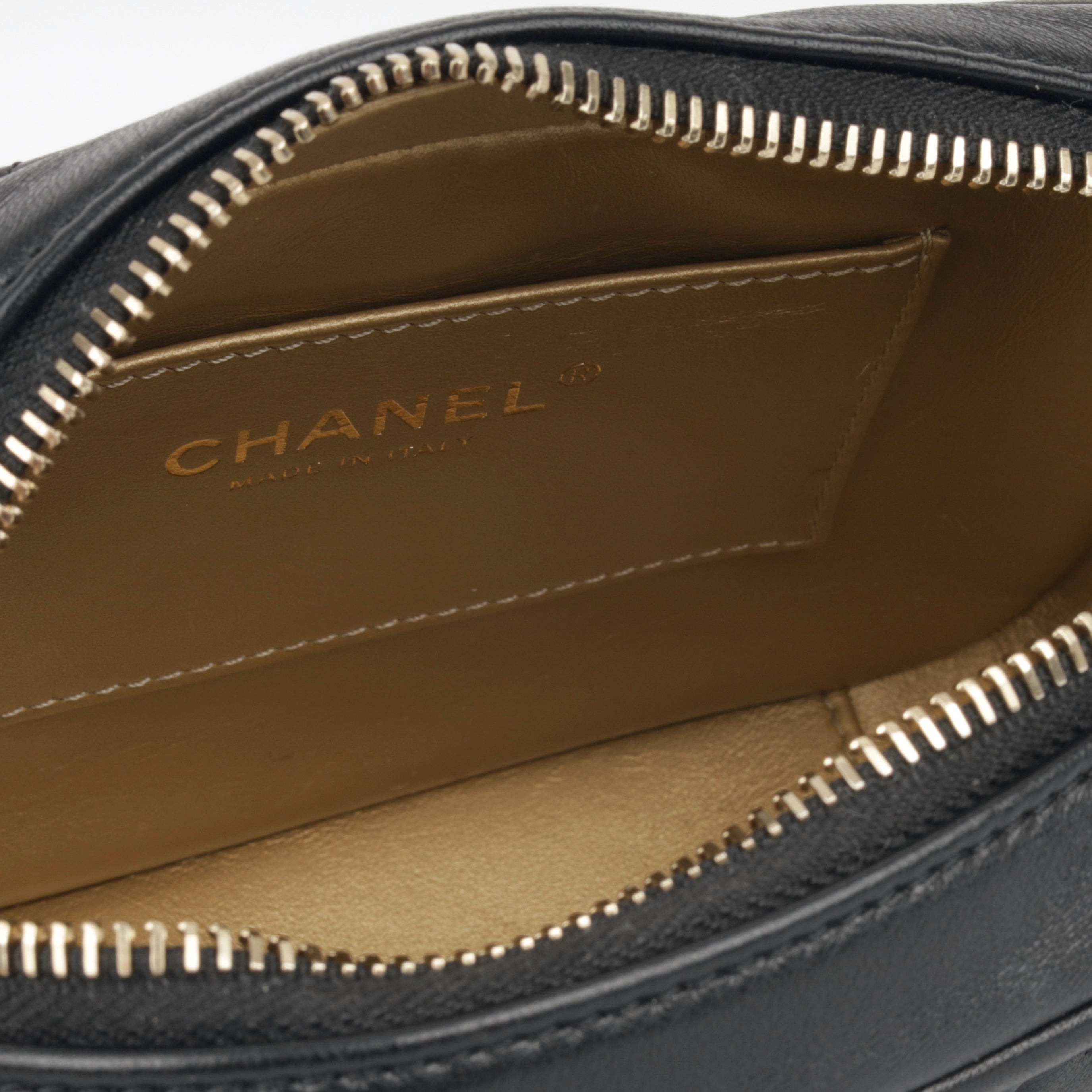 Chanel Mini Camera Pearl Crush - Black Lambskin