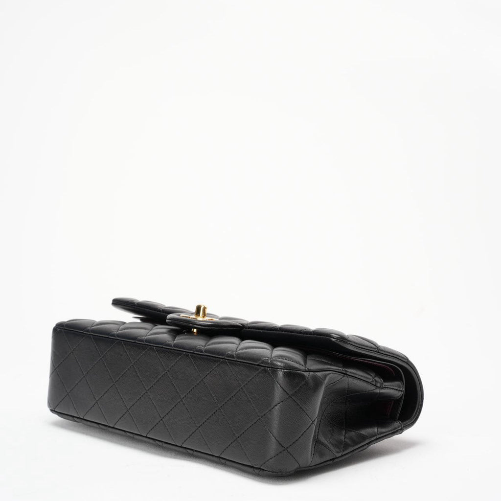Chanel Black Medium Double Flap Lambskin 2014-2015