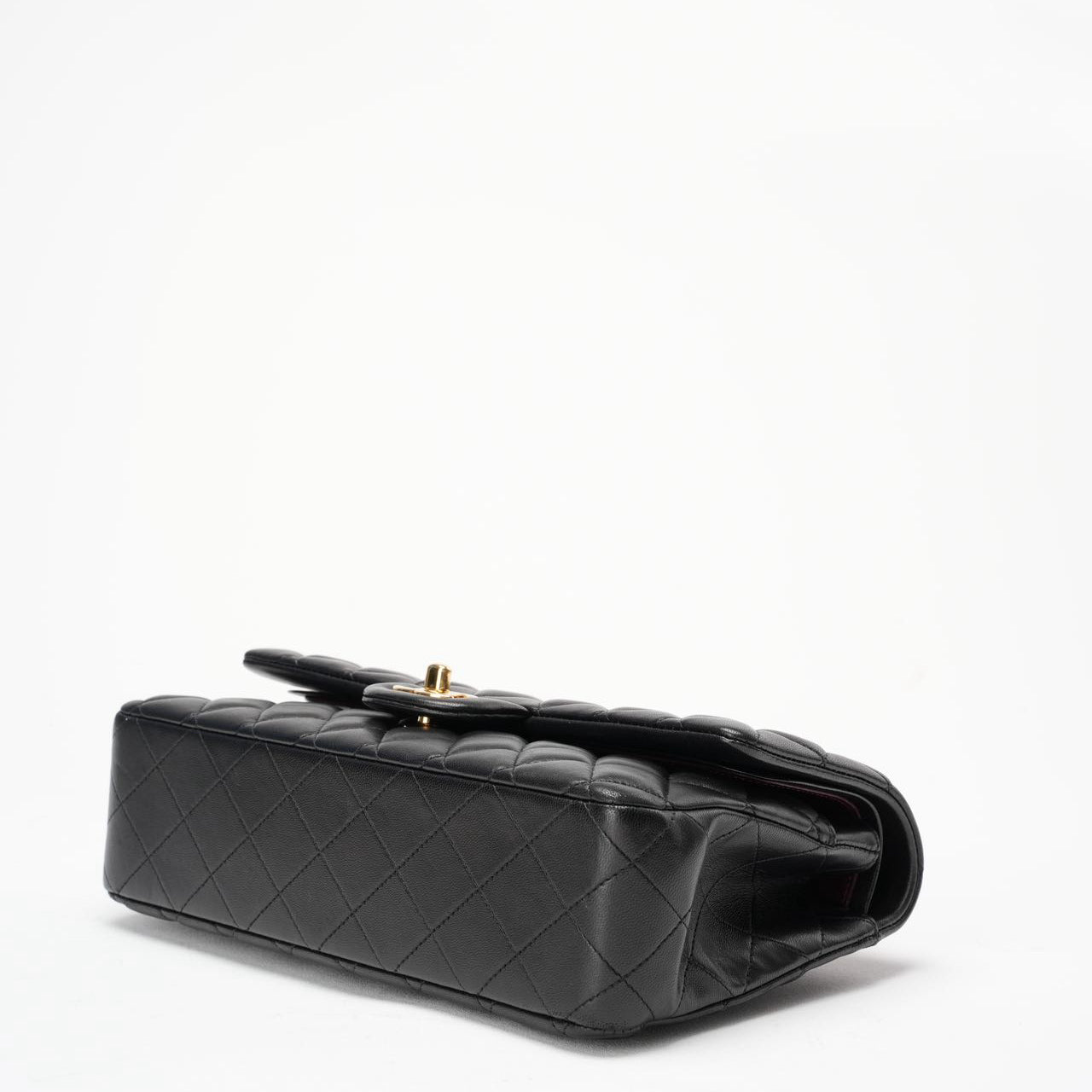 Chanel Black Medium Double Flap Lambskin 2014-2015