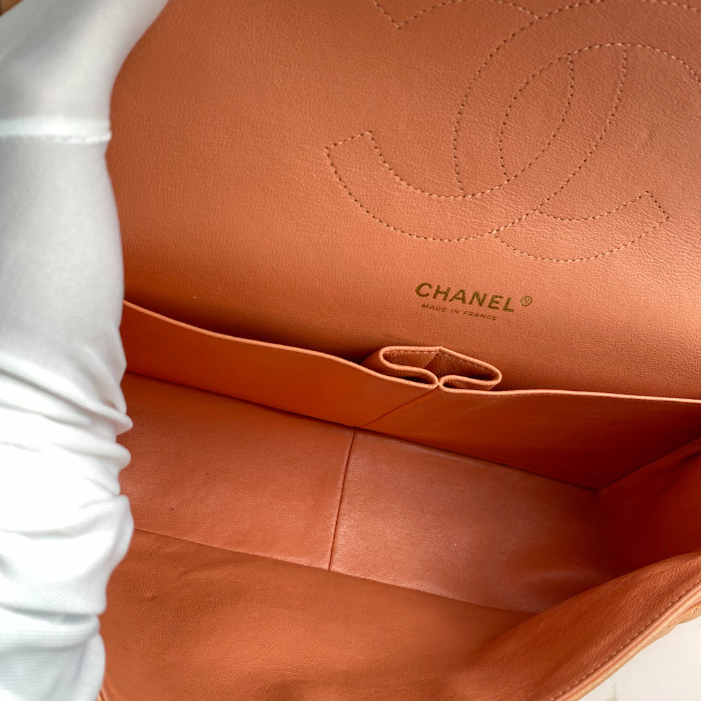 Chanel Vintage Jumbo Classic Double Flap Bag Pink
