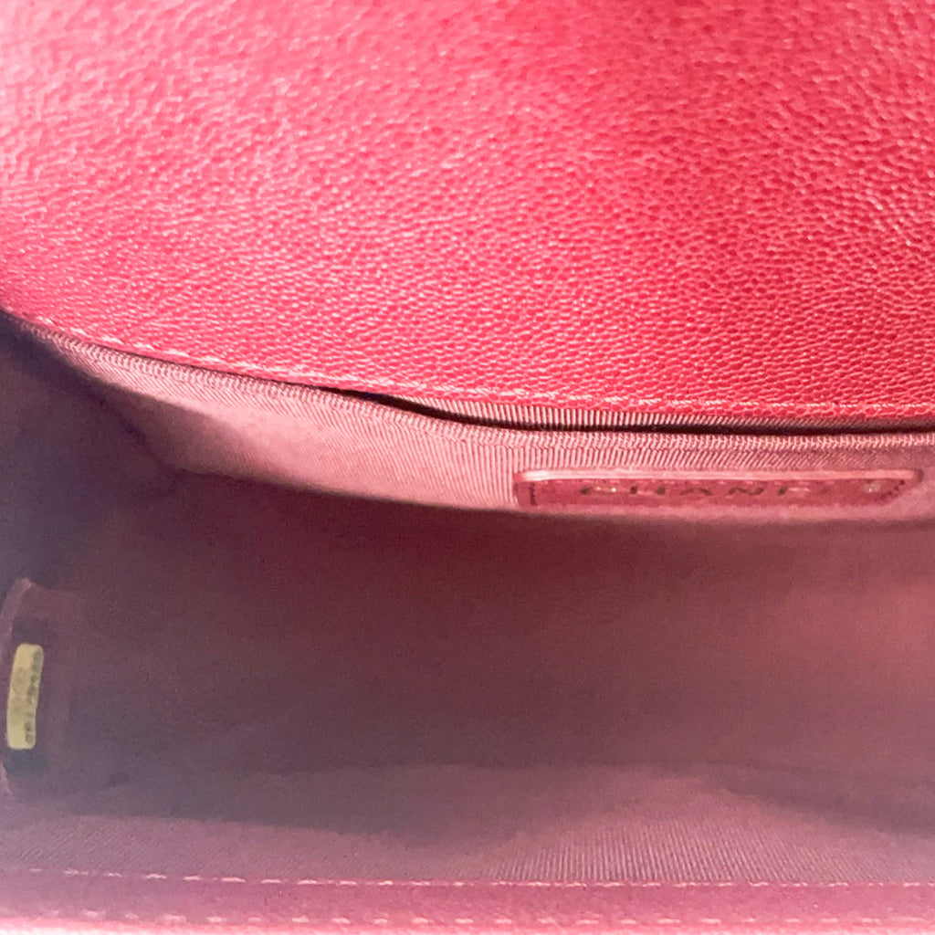 Chanel Burgundy Small Le boy Caviar 2018-2019